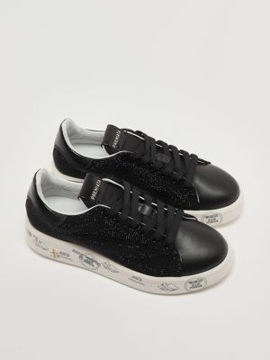 2. Sneakers Belle 7813 en cuir pour femme Noir