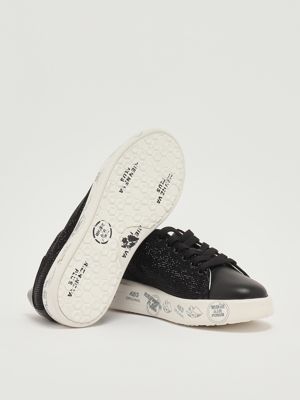 4. Sneakers Belle 7813 en cuir pour femme Noir