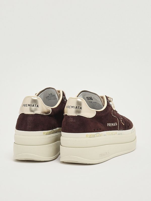 3. Micol 7894 suede sneakers for women Coffee Premiata micol7894