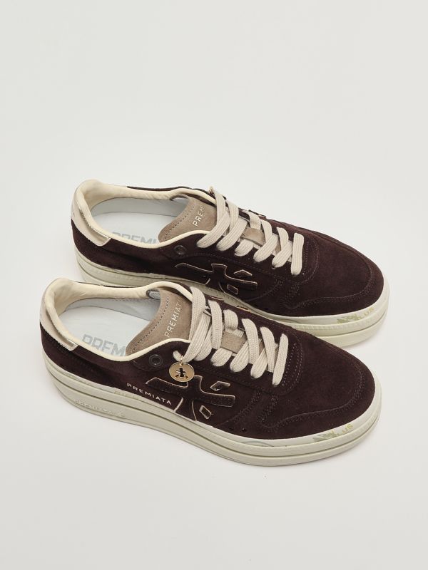 2. Micol 7894 suede sneakers for women Coffee Premiata micol7894