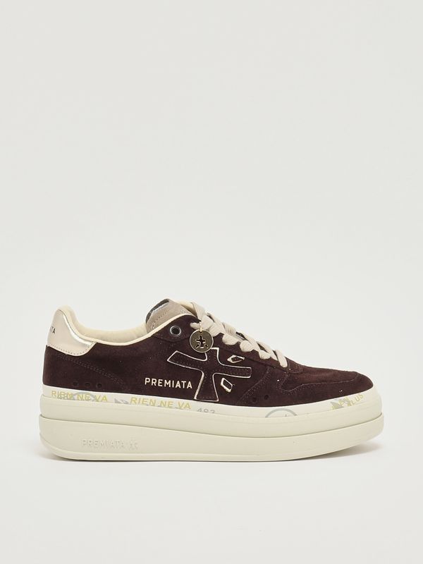 1. Micol 7894 suede sneakers for women Coffee Premiata micol7894