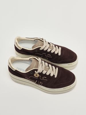 2. Micol 7894 suede sneakers for women Coffee