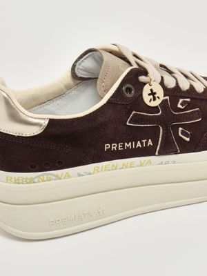 5. Micol 7894 suede sneakers for women Coffee