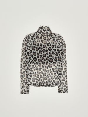 2. Modell eines Mädchens aus Cady-Stoff Schwarzer Leopard