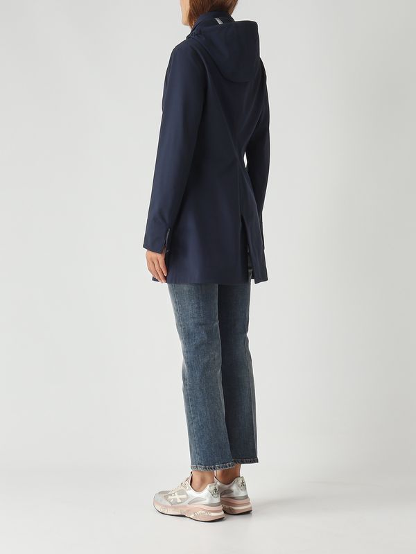 4. Giacca donna Mathy Bonded in nylon impermeabile Blu Navy K-Way k2148bw