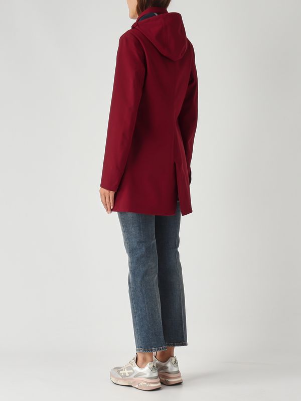 4. Giacca donna Mathy Bonded in nylon impermeabile Bordeaux K-Way k2148bw
