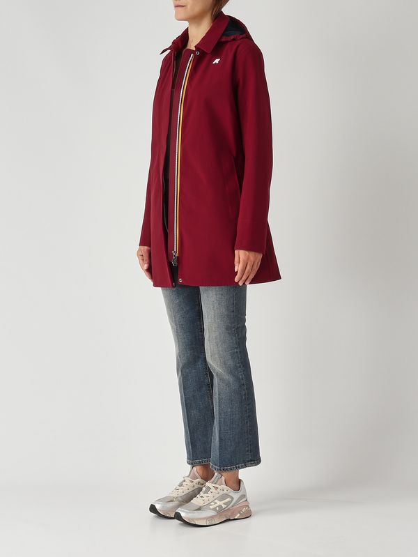 3. Giacca donna Mathy Bonded in nylon impermeabile Bordeaux K-Way k2148bw