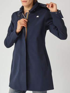 5. Giacca donna Mathy Bonded in nylon impermeabile Blu Navy