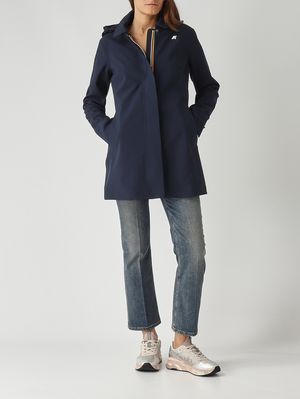 2. Giacca donna Mathy Bonded in nylon impermeabile Blu Navy