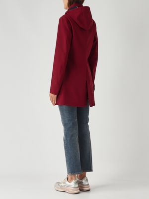 4. Giacca donna Mathy Bonded in nylon impermeabile Bordeaux