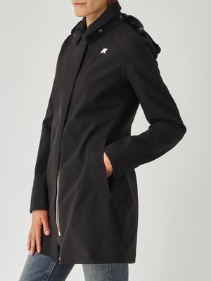 5. Giacca donna Mathy Bonded in nylon impermeabile Nero