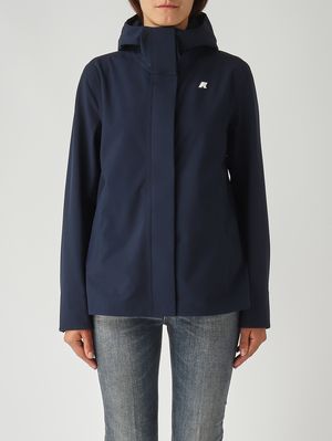 Veste femme Madalina Bonded en nylon imperméable Bleu Marine K-Way