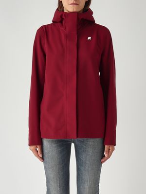 Madalina Bonded women's jacket in waterproof nylon Blue-Wine K-Way