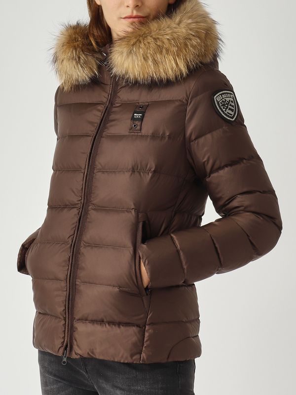 5. Arcadia nylon down jacket for women Coffee Blauer 25wbldc03099006047