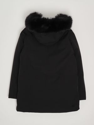 2. Plumífero para niña de nailon Negro