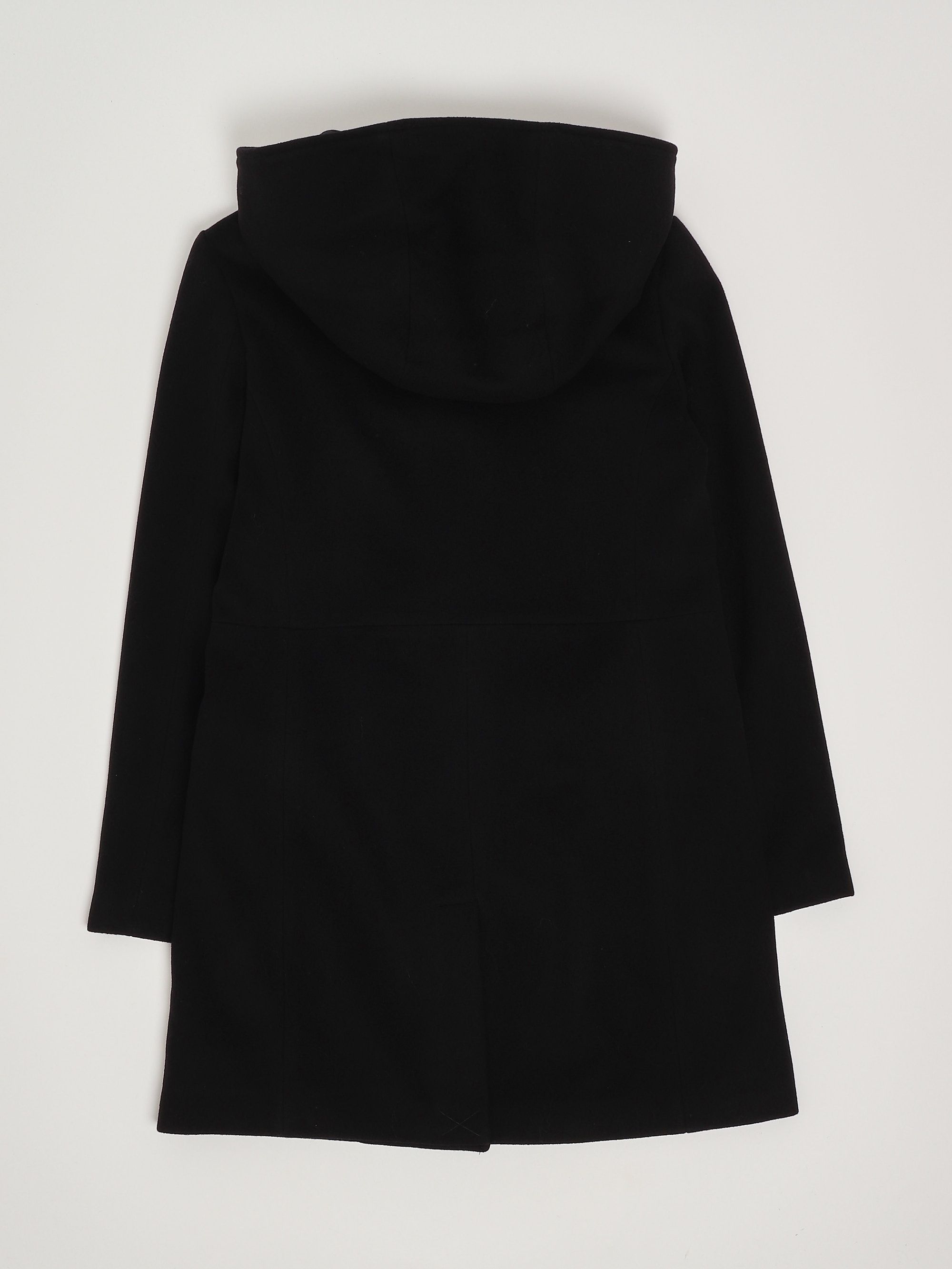 Manteau Fille M&S à Capuche – Laine Mélangée, Taille 11-12 Ans, Très Bon état