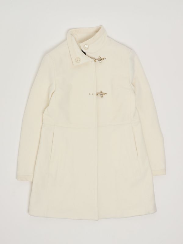1. Cappotto bambina in misto lana e cashmere Avorio Fay fx2a30e0226