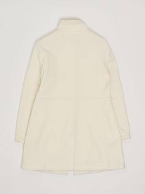 2. Cappotto bambina in misto lana e cashmere Avorio