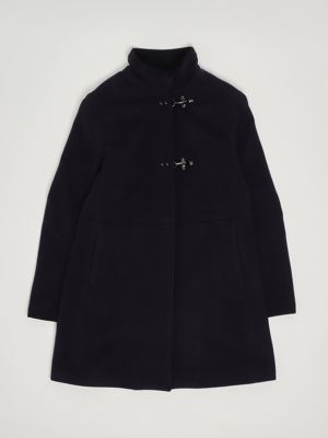 Wool and cashmere blend coat for girls Blue Fay
