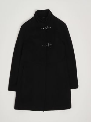 Wool and cashmere blend coat for girls Black Fay