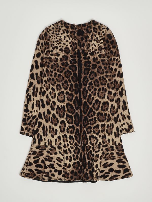 2. Abito bambina in lana Leopardato Dolce e Gabbana l54dk7fs2a3