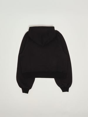 2. Felpa bambina in cotone Nero