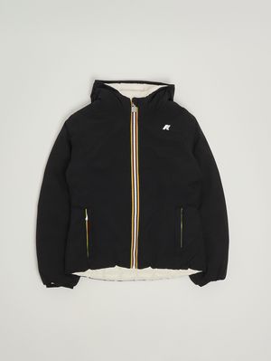 Veste Lily Thermo Double en nylon pour fille Noir-Blanc K-Way