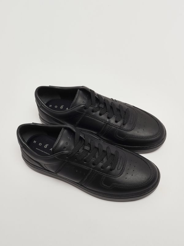 H668 leather sneakers for men hxm6680ft00udm Black | Caposerio.com