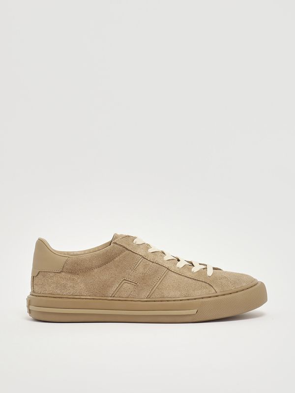 1. H691 suede sneakers for men Beige Hogan hxm6910fu10uho