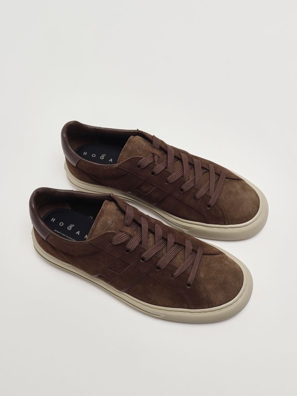 2. H691 suede sneakers for men Dark Brown Hogan hxm6910fu10uho