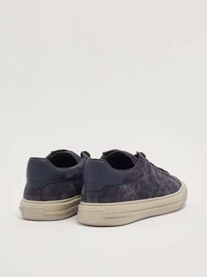 3. H691 suede sneakers for men Blue