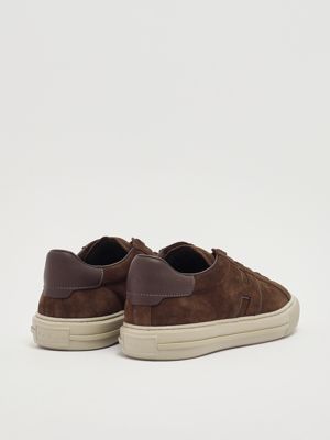 3. H691 suede sneakers for men Dark Brown