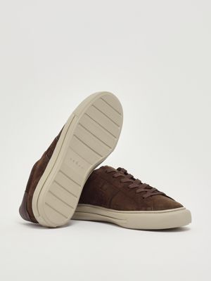 4. H691 suede sneakers for men Dark Brown