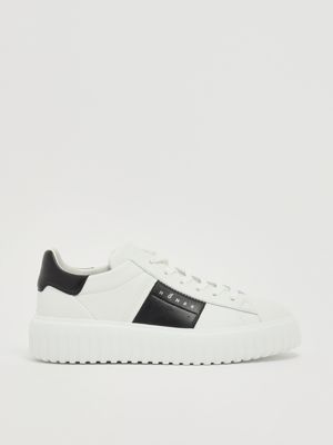 Men's Hogan H-Stripes HGN86 Leather Sneakers hxm6450fk50q44