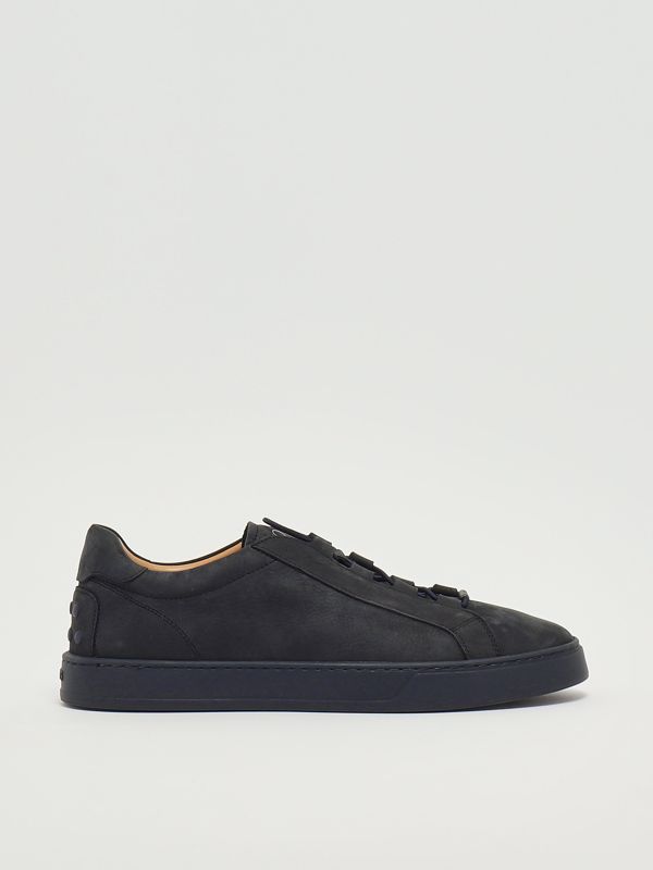 Tod's 04L nubuck leather sneakers for men - Blue | Caposerio.com