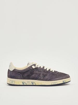 Sneakers uomo BSKT Clay 6962 in suede Blu Scuro Premiata