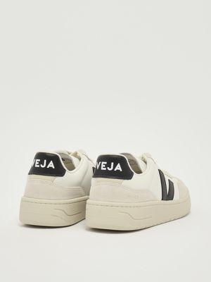 3. Sneakers V-90 en cuir O.T. et daim pour homme Blanc-Noir