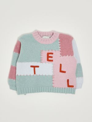 Synthetic fiber pullover for girls Pink-Green Stella McCartney