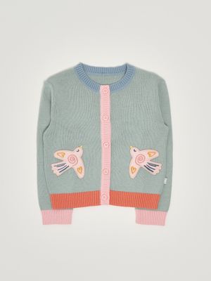 Baby-Strickjacke für Neugeborene aus Baumwolle und Wolle Tiffany Stella McCartney