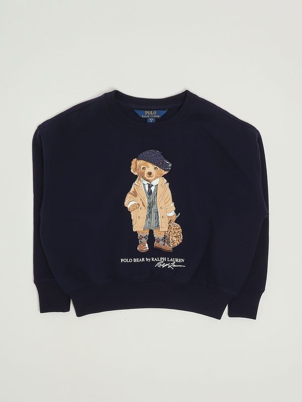 1. Felpa bambina in misto cotone Navy Polo Ralph Lauren 313979037