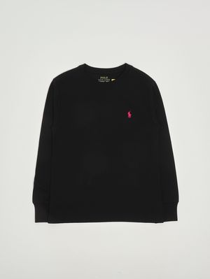 1. Camiseta de niña de algodón Negro