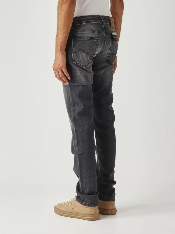 Jacob Cohen Nick slim fit stretch denim jeans for men - Black