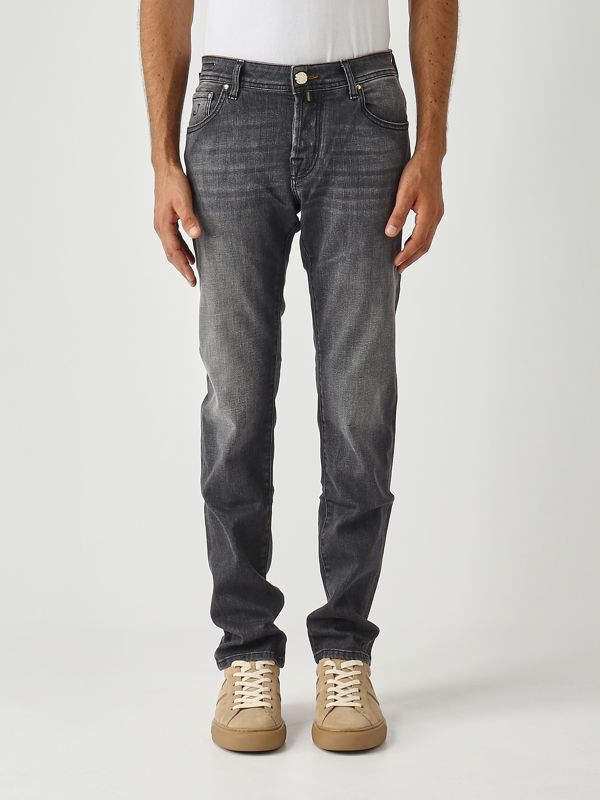 Skinny Jean Jeans Uomo Grigio Scuro Jeans Jan Slim Fit Uomo MANGO