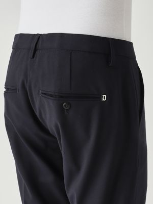 4. Gaubert Slim Fit-Hose für Herren aus Bistretch-Schurwollcanvas Blau