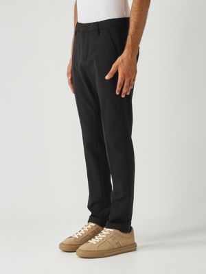 2. Pantalon Gaubert slim fit en toile de laine vierge bi-extensible pour homme Noir