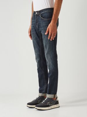 2. Jeans uomo George skinny fit in denim stretch 11.5 OZ Denim Scuro