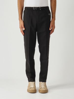 Greg Herrenhose aus Stretch-Baumwollmischung Schwarz White sand