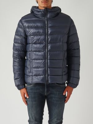 Doudoune pour homme en tissu brillant Bleu Colmar