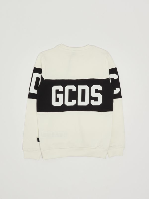 2. Sweat-shirt en coton pour garçon Blanc GCDS b2ku1527ba2