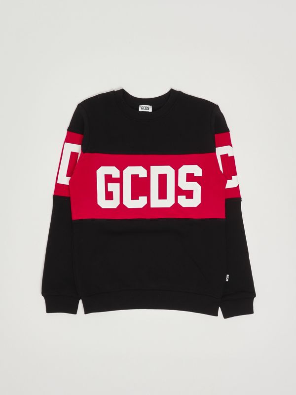 1. Sweat-shirt en coton pour garçon Noir GCDS b2ku1527ba2